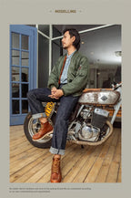 Red Tornado Selvedge Denim Jeans Loose Fit Straight Leg Pants Amekaji