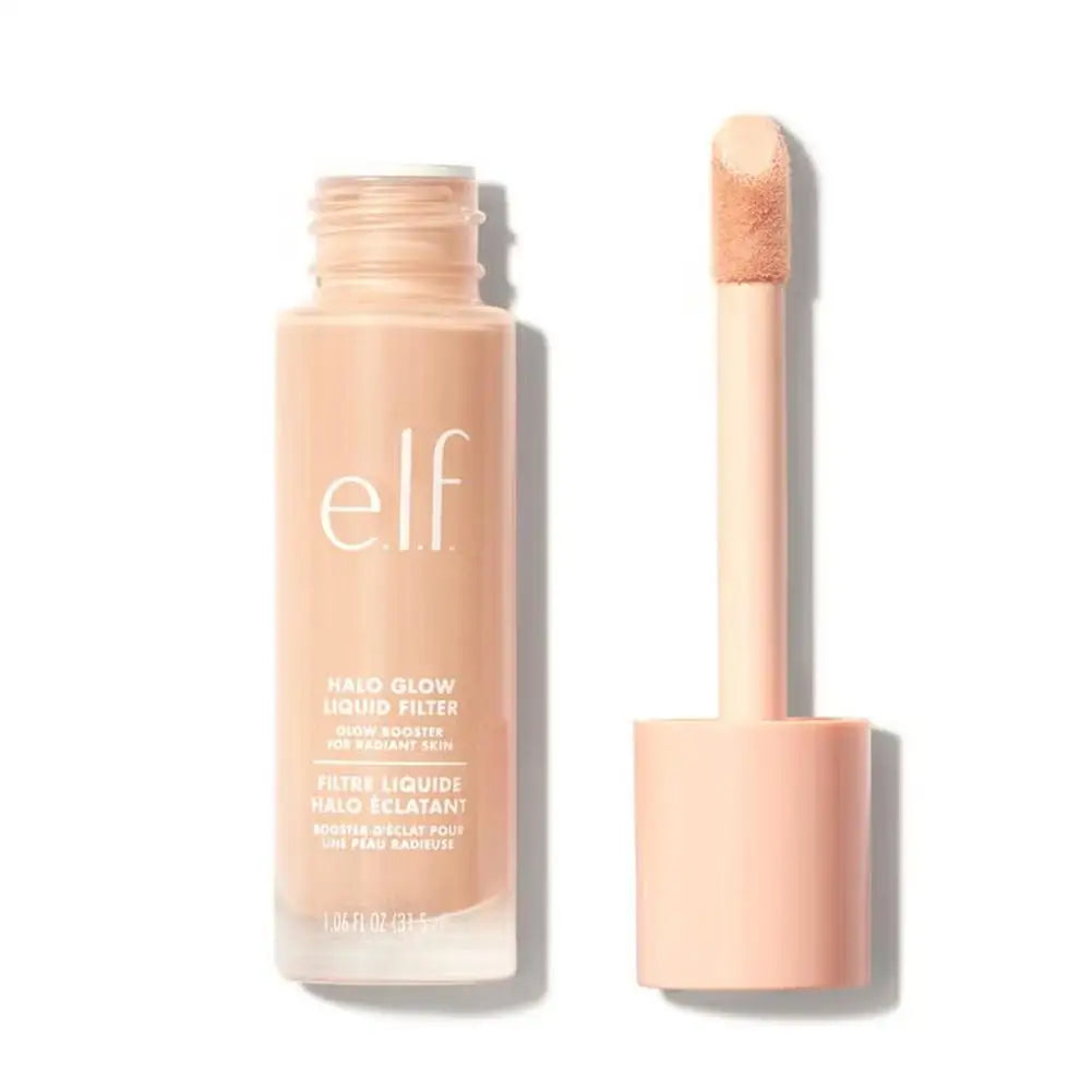Original e.l.f. Halo Glow Liquid Filter Foundation Shiny Glossy Lightweight Hydrating Full Coverage Concealer For All Skin Types