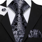Floral Jacquard Silk Tie Set for Men - VacationGrabs