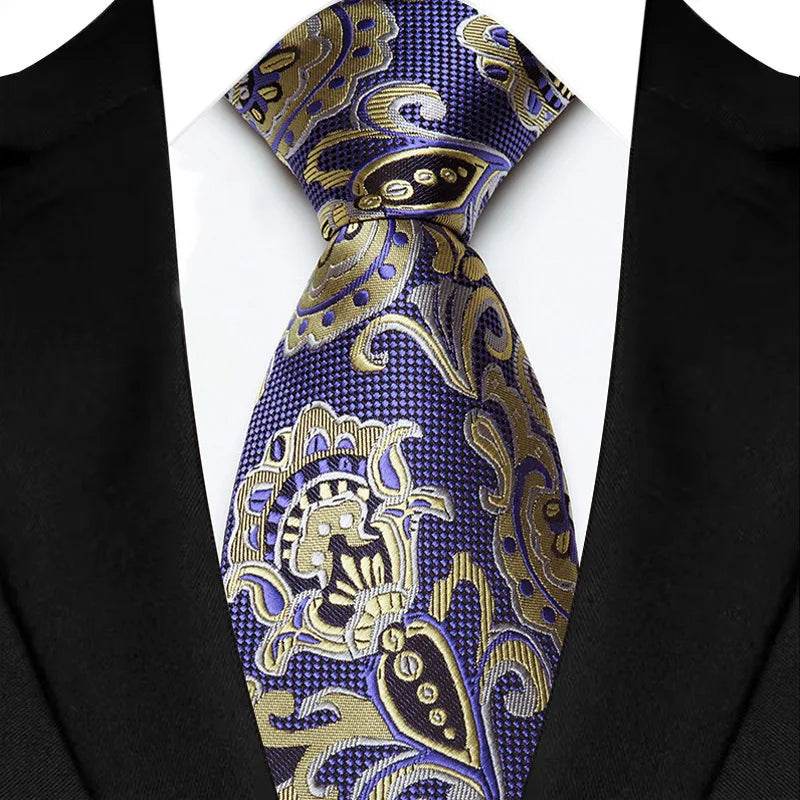Luxury Floral Paisley Tie Set for Men - VacationGrabs