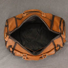 Vintage Men’s Leather Travel Bag Large Duffle with Shoe Compartment - VacationGrabs
