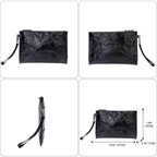 Genuine Leather Fashion Clutch Bag for Men with Phone Pouch & Wallet - VacationGrabs