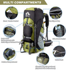 Lightweight Foldable Hiking Backpack with Rain Cover