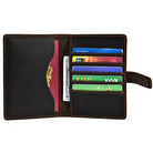 Luxury Genuine Leather Travel Wallet Card Holder Coin & Passport Pouch - VacationGrabs