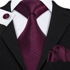 Red Silk Tie Set for Men: Burgundy, Maroon, & More - VacationGrabs