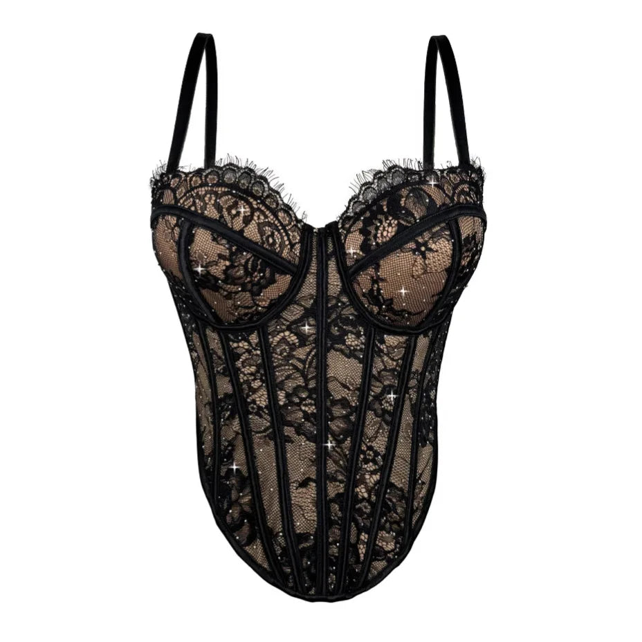 VacationGrabs Alluring Clubwear Bustier Shirt with