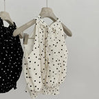 Polka Dot Halter Neck Off-Shoulder Top for Women