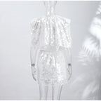 Chic Two-Piece Glitter Resort Outfit - Chic Vacation Wear