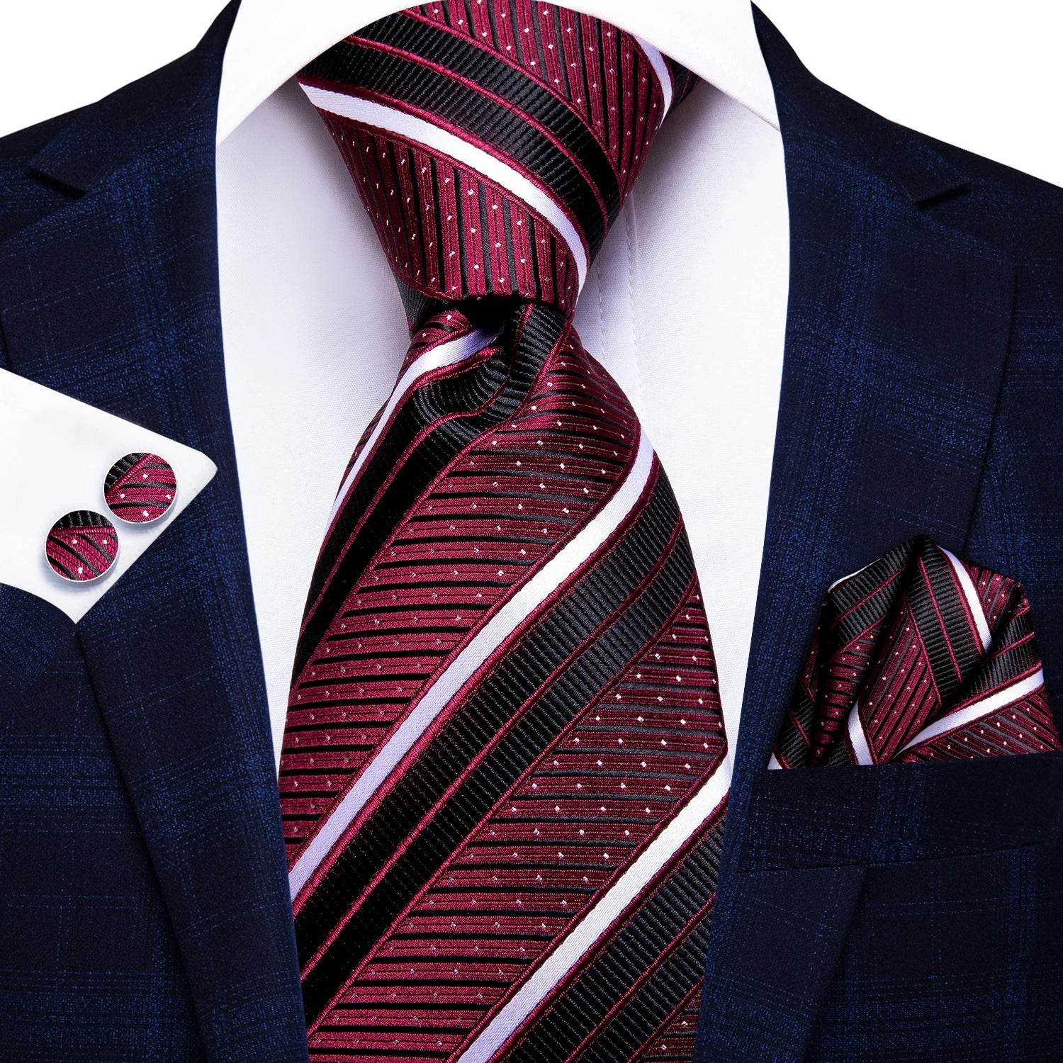 Multicolor Paisley 100% Silk Tie Sets for Men - VacationGrabs