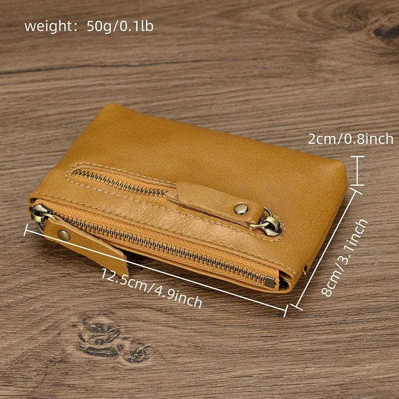 Hot Sale Genuine Leather Credit Card Short Wallet for Men & Women - VacationGrabs