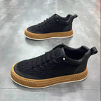 Platform Shoes for Men Casual High-top Non-slip Shoes - VacationGrabs