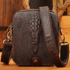 Men’s Vertical Leather Single Shoulder Crossbody Bag - VacationGrabs