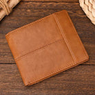 Fashion Men's Business Wallet Thin Purse With Coins Pocket Black Brown - VacationGrabs
