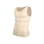 Mens Slimming Vest Shirt Abs Abdomen Body Shaper