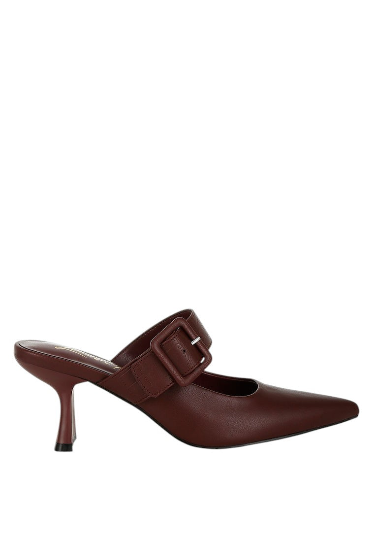 Mules à talons blocs fins Shein Star