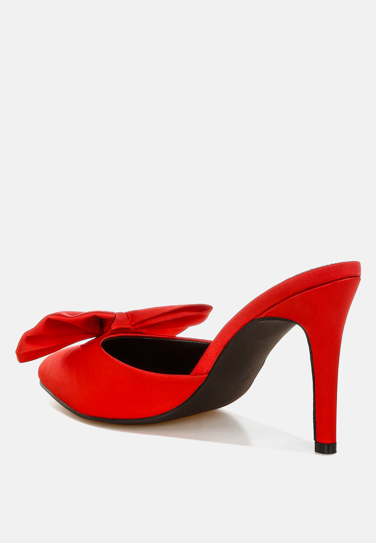 Sidonie Bow Detail Stiletto Mules