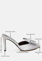 Sidonie Bow Detail Stiletto Mules