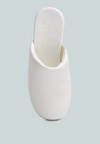 Olori Solid Platform Slip On Mules