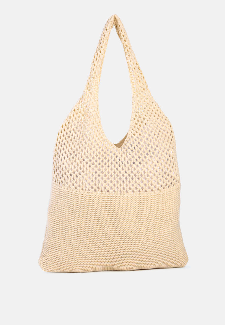 Somerset Knitted Woollen Tote Bag