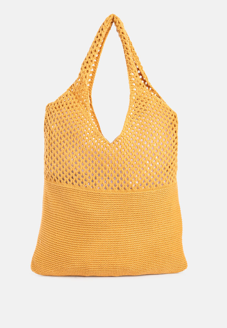 Somerset Knitted Woollen Tote Bag