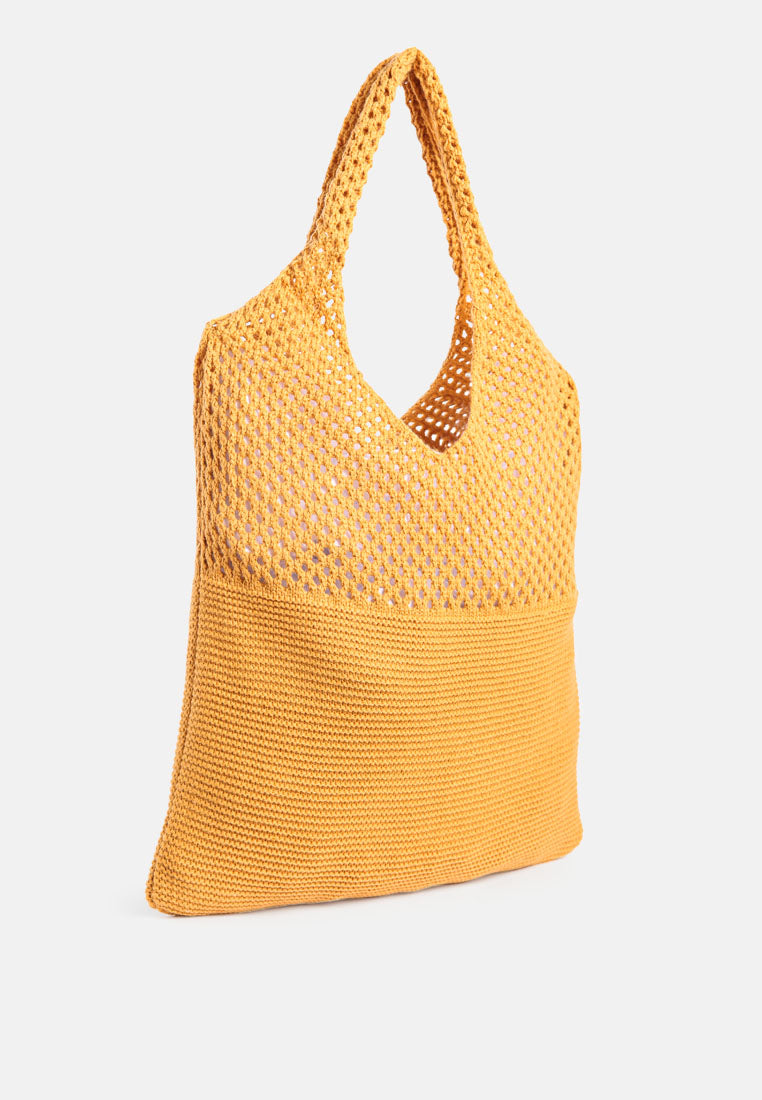 Somerset Knitted Woollen Tote Bag