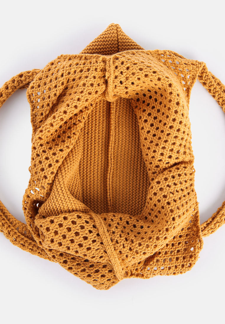 Somerset Knitted Woollen Tote Bag