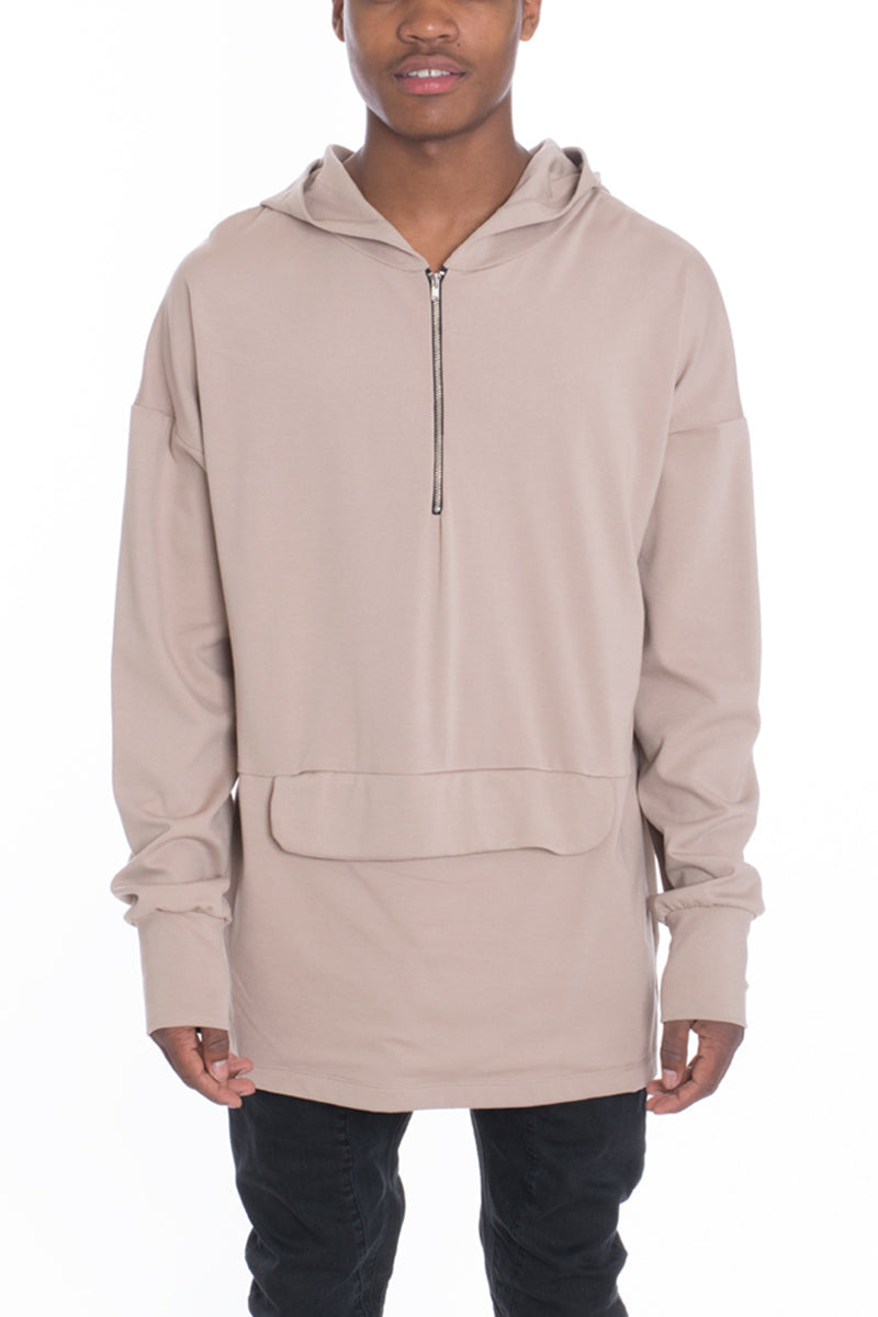 Long Sleeve Pouch Pullover Hoodie