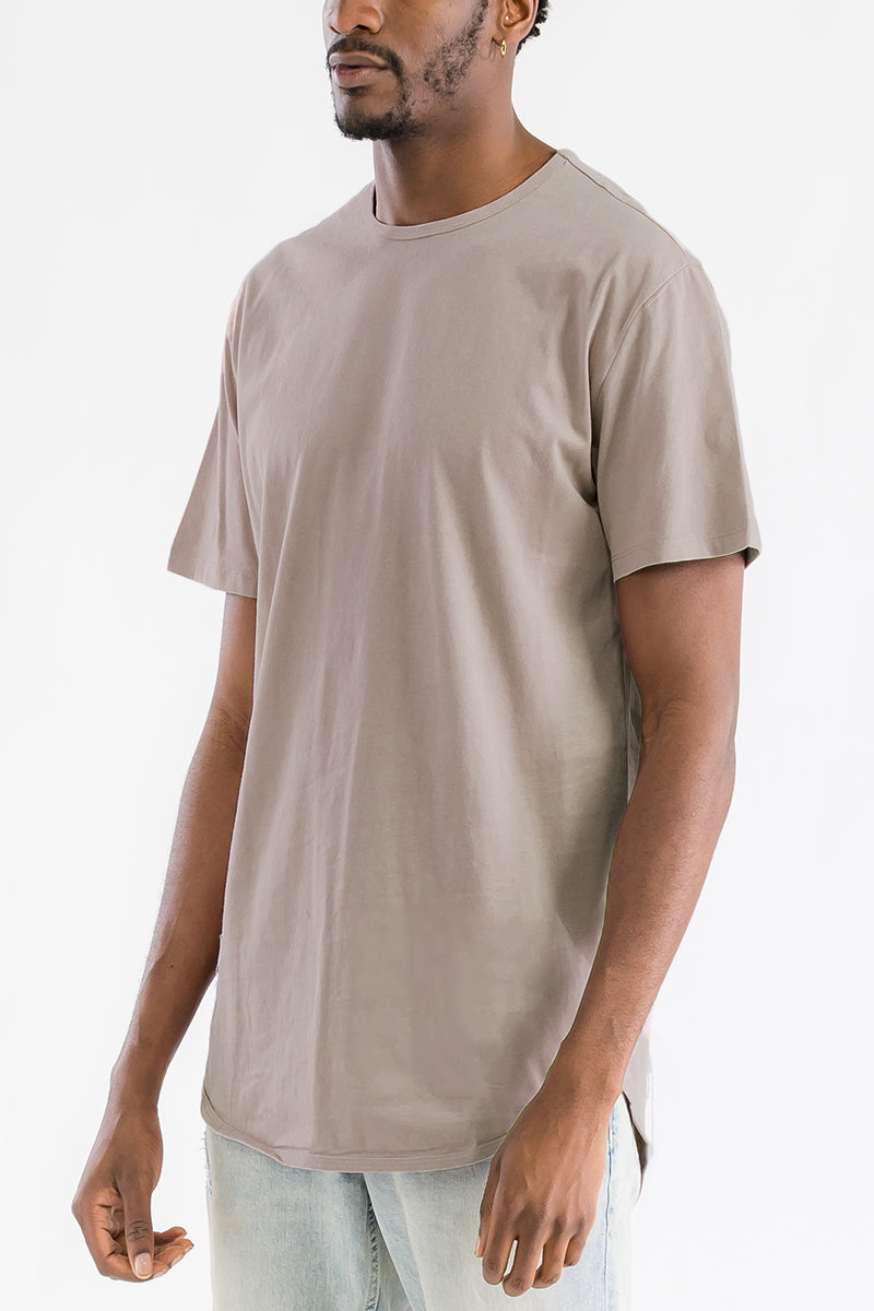 Classic Scallop Tee – Men's 100% Cotton