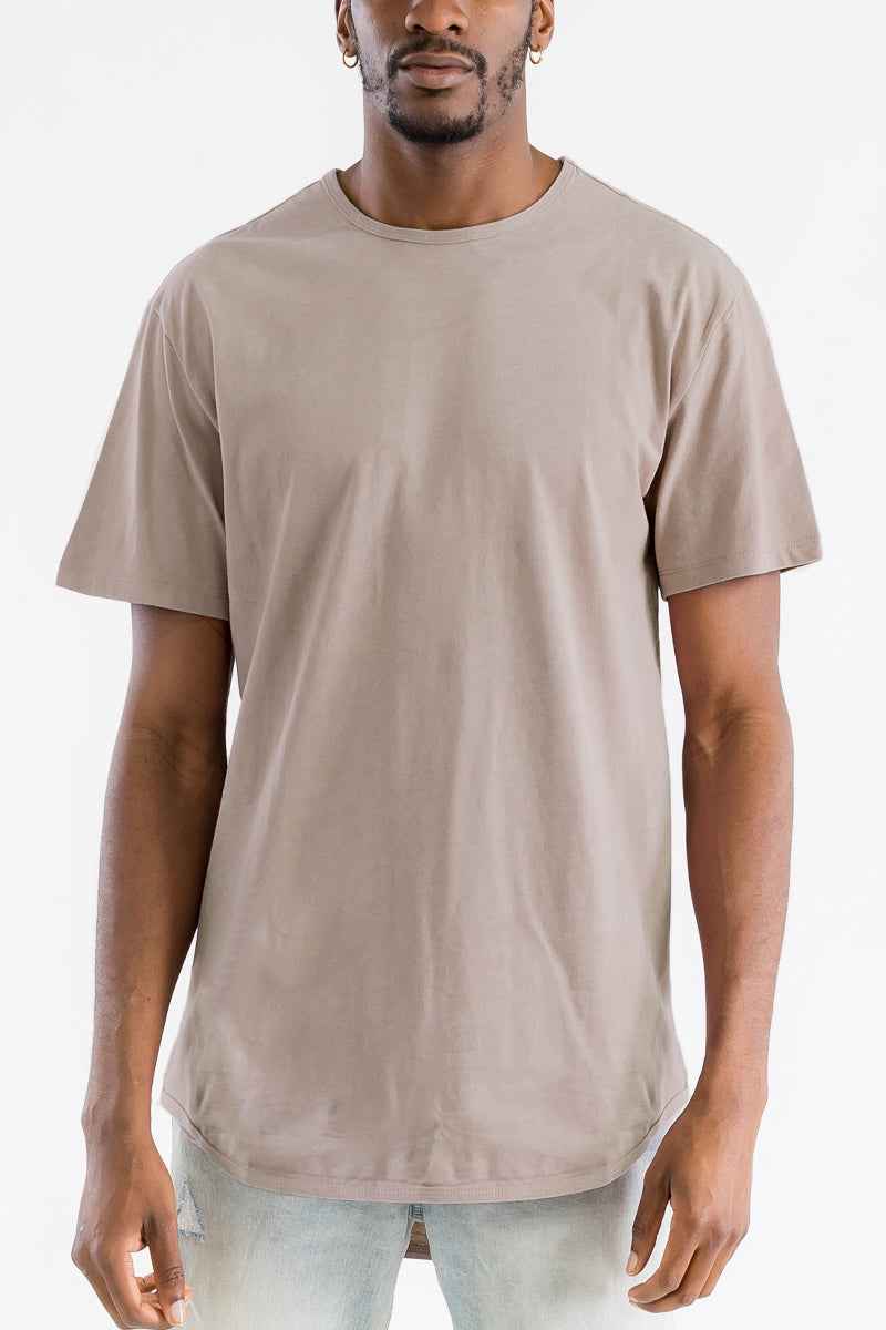 Men's Classic Scallop Long Tee Shirts