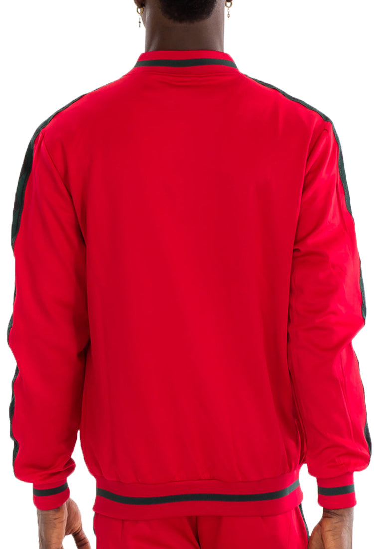 Diamond Tape Track Jacket | Zip-Up Athletic Jacket
