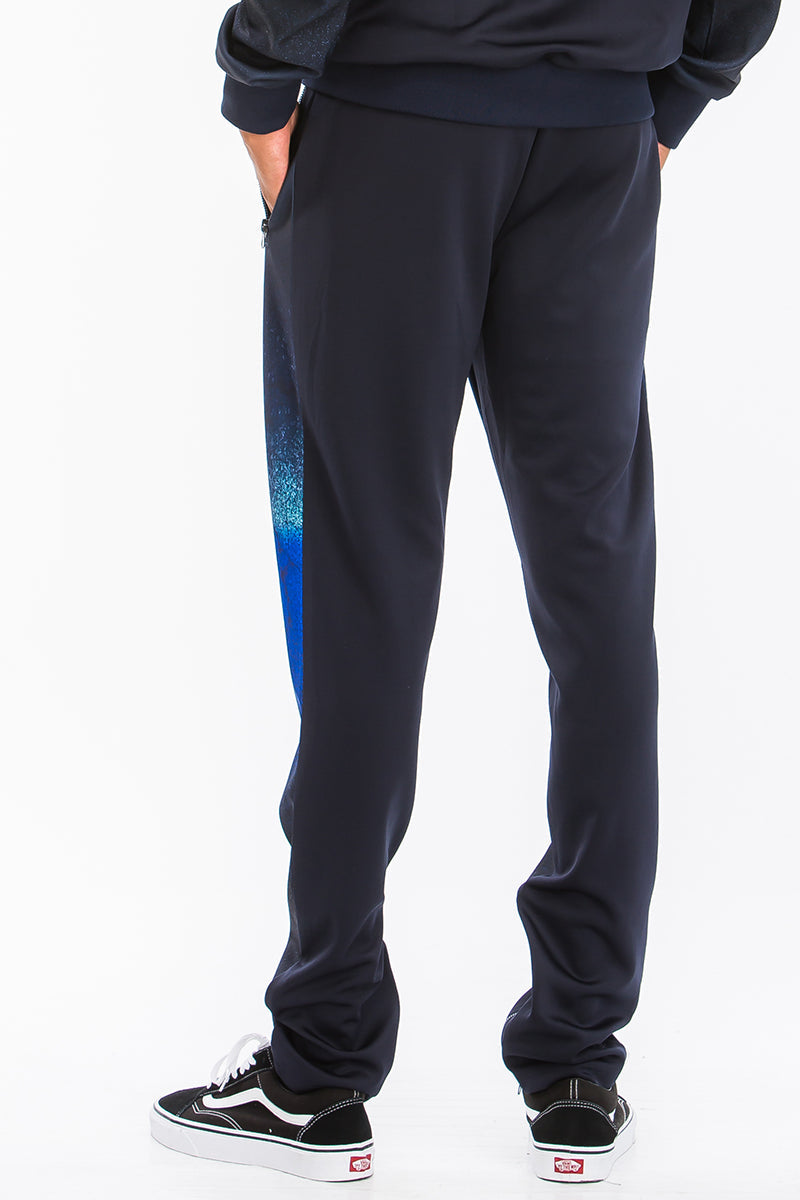 Printed Poly Span Track Set – Regular Fit with Zip Pockets