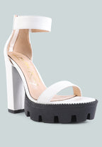 Rattle Chunky High Block Heel Sandals