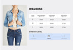 Fitted Basic Crop Denim Jacket