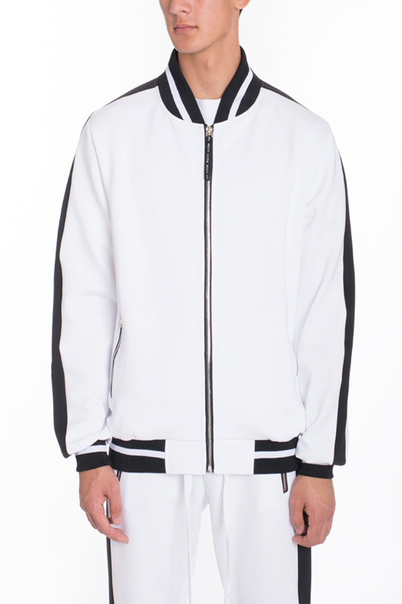Rally Track Jacket – Heavyweight Full-Zip with Side Stripe