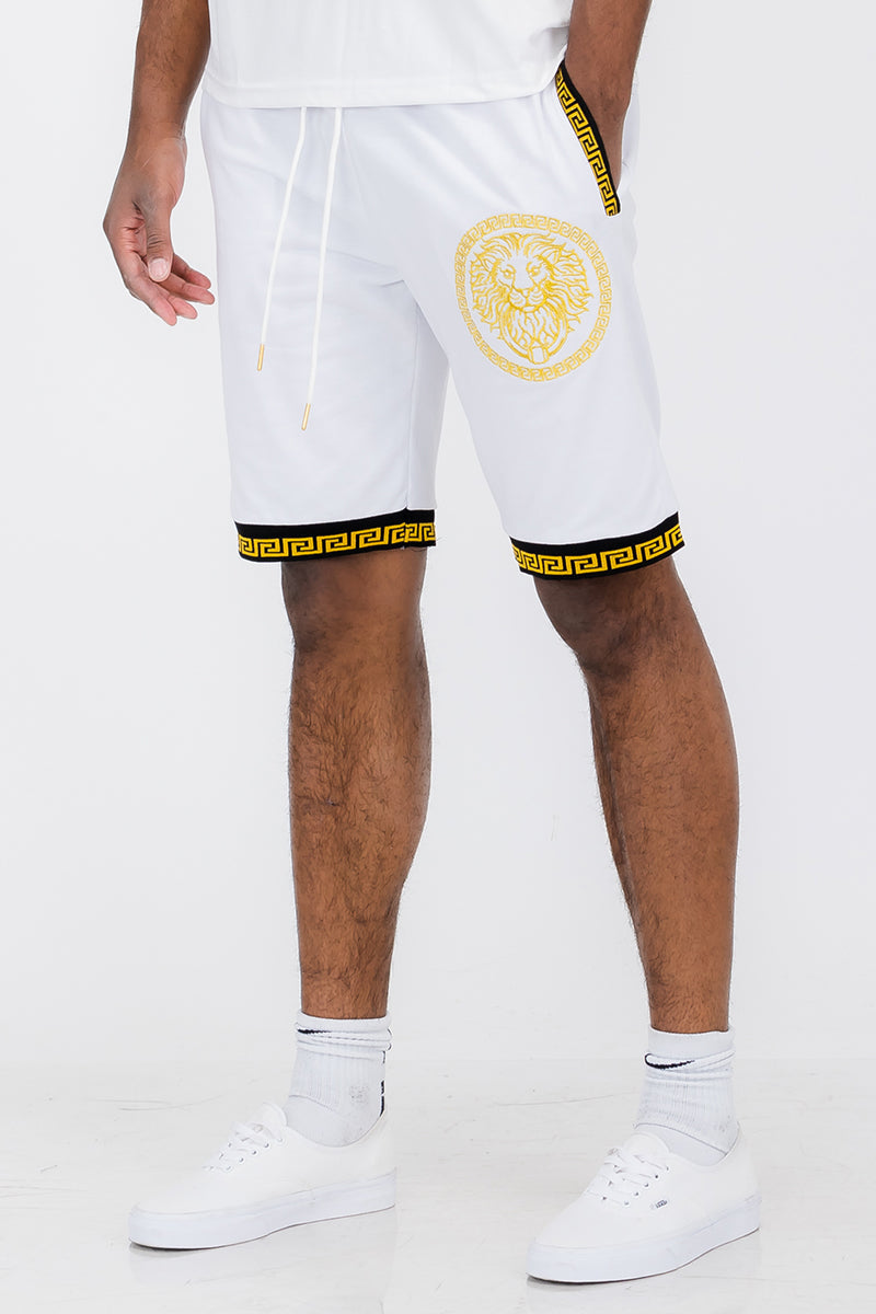 Lion Head Graphic Shorts – Above the Knee