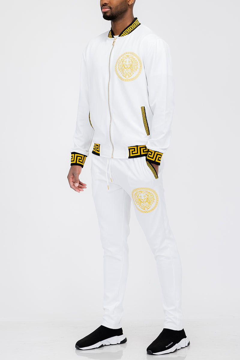 Lion Head Track Set – Full Zip Jacket & Elastic Waist Pants
