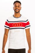 Men's White GOOD VIBES Tee Shirt