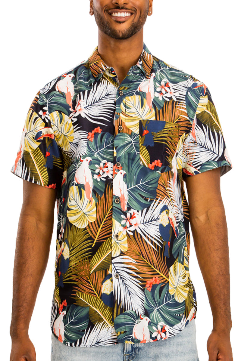 Hawaiian Print Shirt – Short Sleeve Vacation Shirt