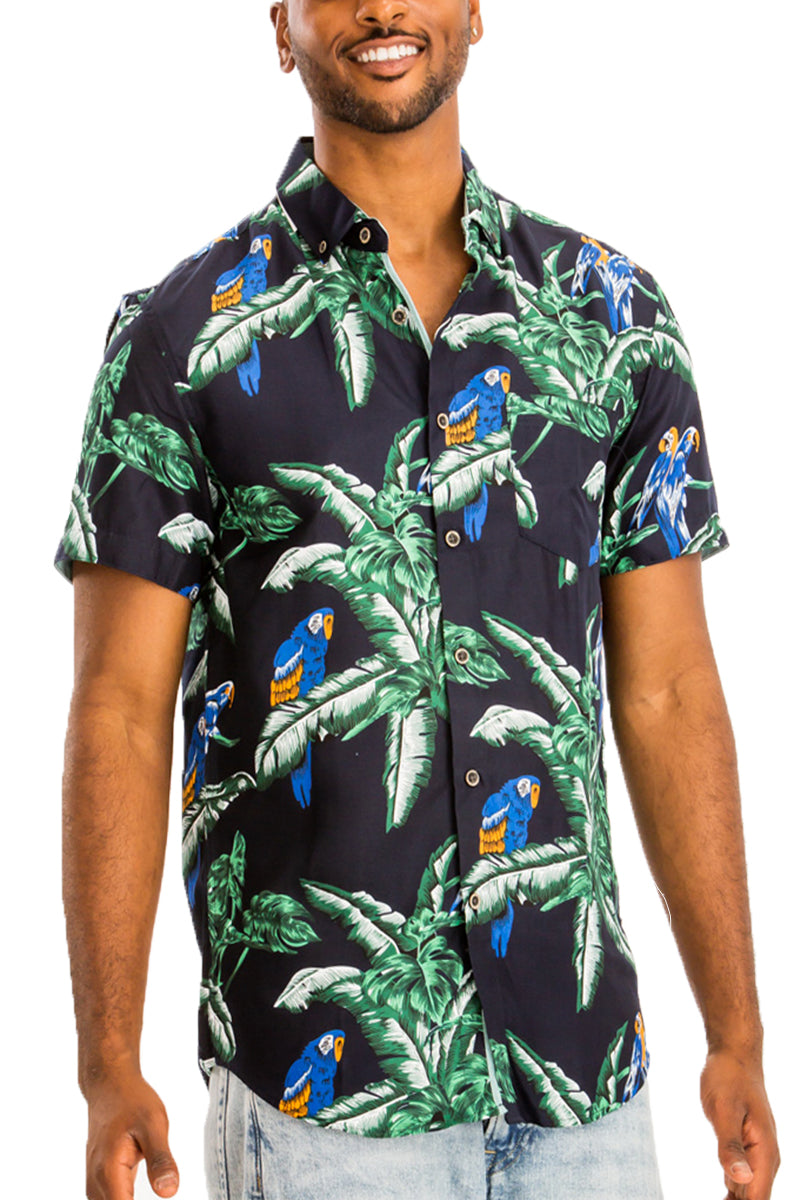 Hawaiian Print Shirt – Short Sleeve Vacation Shirt