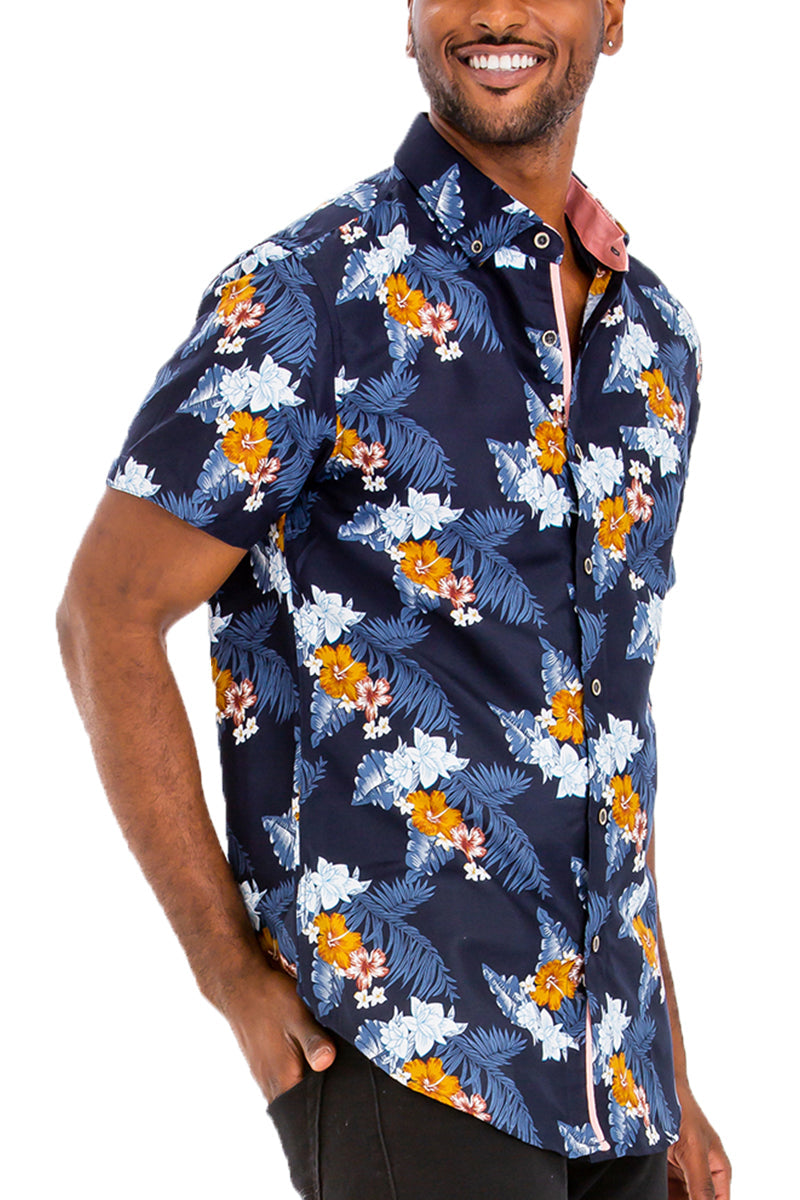 Hawaiian Print Shirt – Short Sleeve Vacation Shirt