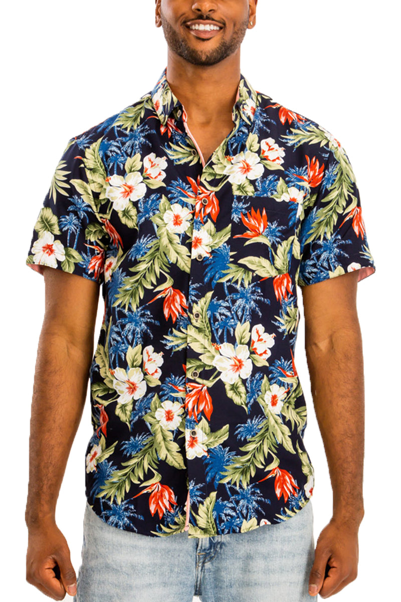 Hawaiian Print Shirt – Short Sleeve Vacation Shirt