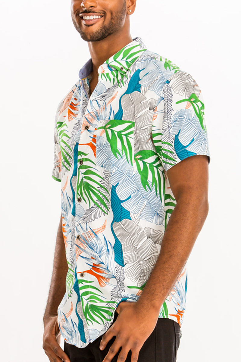 Hawaiian Print Shirt | Vacation-Ready Short Sleeve