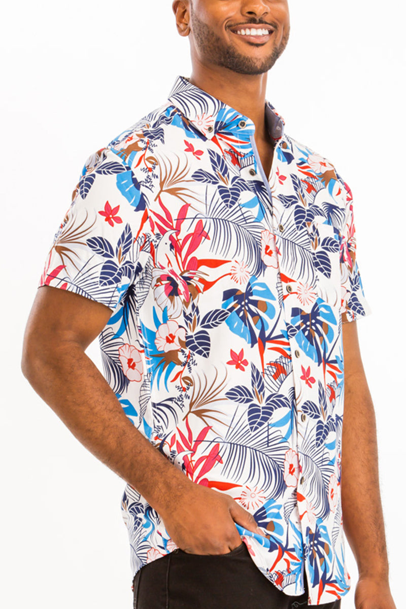 Hawaiian Print Shirt | Vacation-Ready Short Sleeve