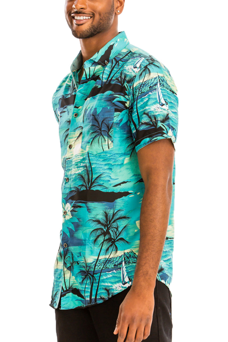 Hawaiian Print Shirt | Vacation-Ready Short Sleeve