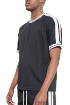Side Stripe Cotton T-Shirt – Casual Vacation Tee