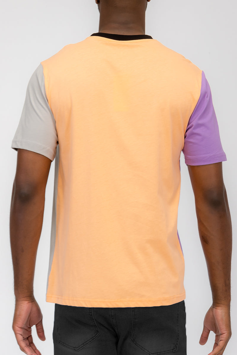 Mason Vertical Color Block T-Shirt | 100% Cotton