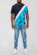 Slade Camo Color Block T-Shirt – Regular Fit