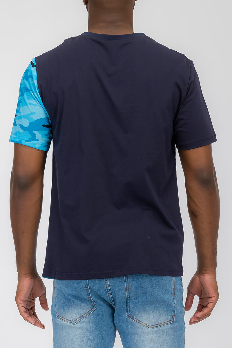 Slade Camo Color Block T-Shirt – Regular Fit