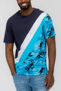 Slade Camo Color Block T-Shirt – Regular Fit