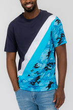 Slade Camo Color Block T-Shirt – Regular Fit